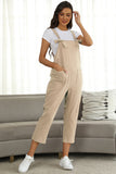 Square Neck Wide Strap Capri Jumpsuit