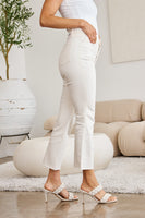 Mini Mia Full Size Tummy Control High Waist Raw Hem Jeans