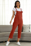 Square Neck Wide Strap Capri Jumpsuit