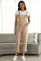 Square Neck Wide Strap Capri Jumpsuit