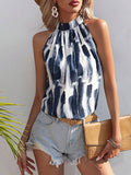 Printed Mock Neck Tank