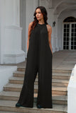 Tie Back Cutout Sleeveless Jumpsuit