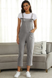 Square Neck Wide Strap Capri Jumpsuit