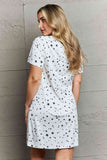 Under the Stars Button Down Sleepwear Dress