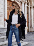 Wool collar shawl cardigan sweater coat