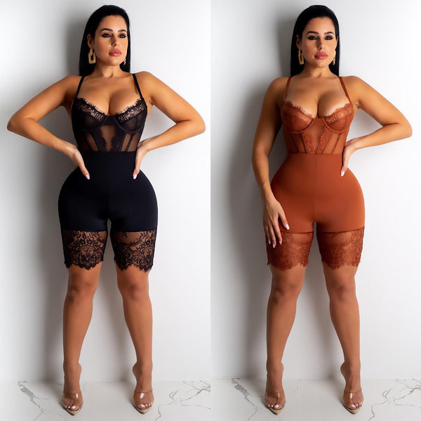 New suspender lace casual sexy Jumpsuit