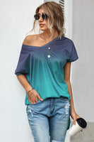 Ombre Color Block Shirt