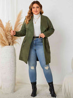 Curvy Tie Back Trench Coat