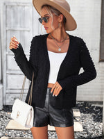 Open Front Long Sleeve Cardigan