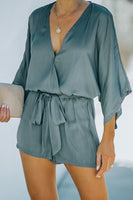 Tie Waist Dolman Sleeve Romper