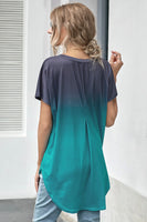 Ombre Color Block Shirt