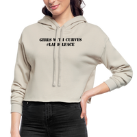 Women's Cropped Hoodie - dust