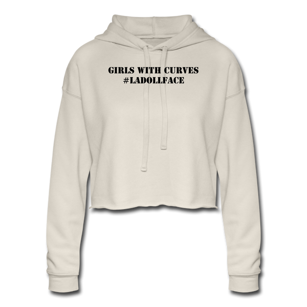 Women's Cropped Hoodie - dust