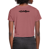 Women's Cropped T-Shirt - mauve